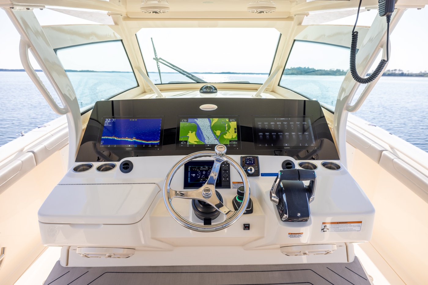 SureShade awning and helm electronics